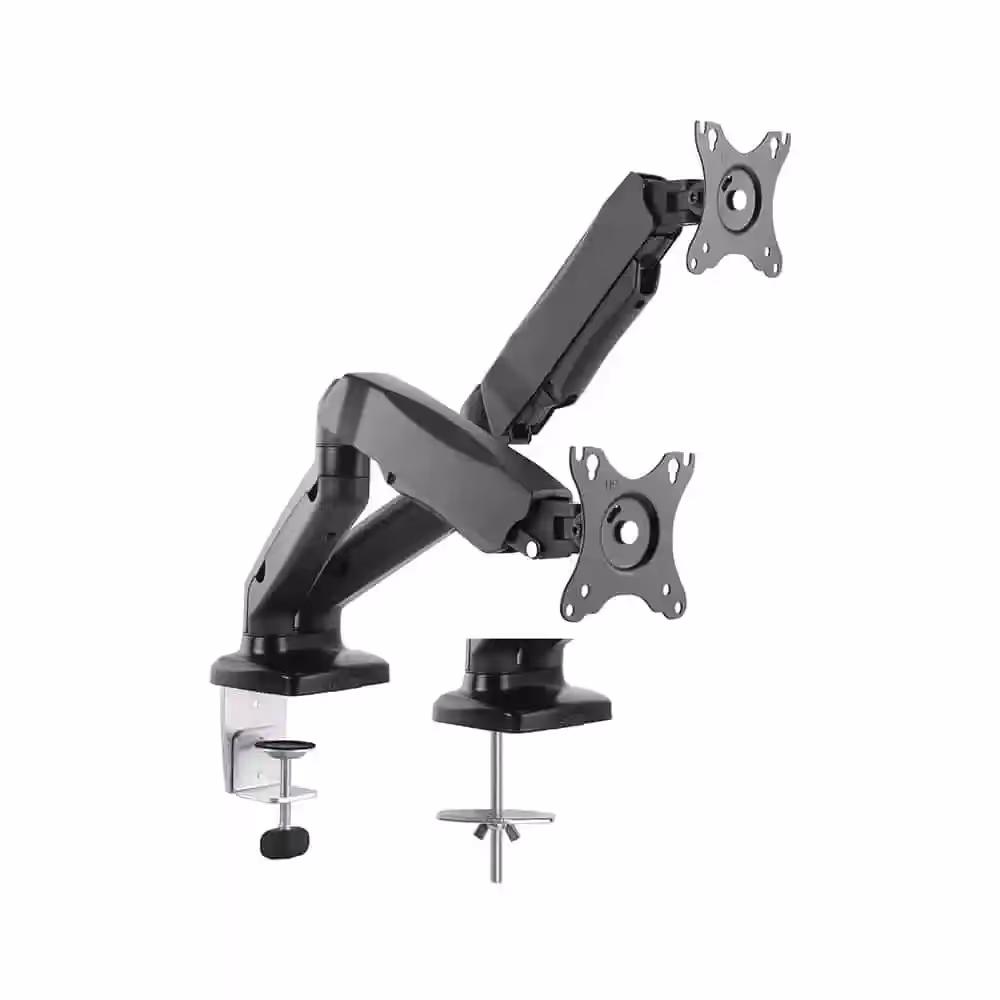 Rack para TV en oferta - Rack 2 monitores ergonomico 13 a 27 pulgadas